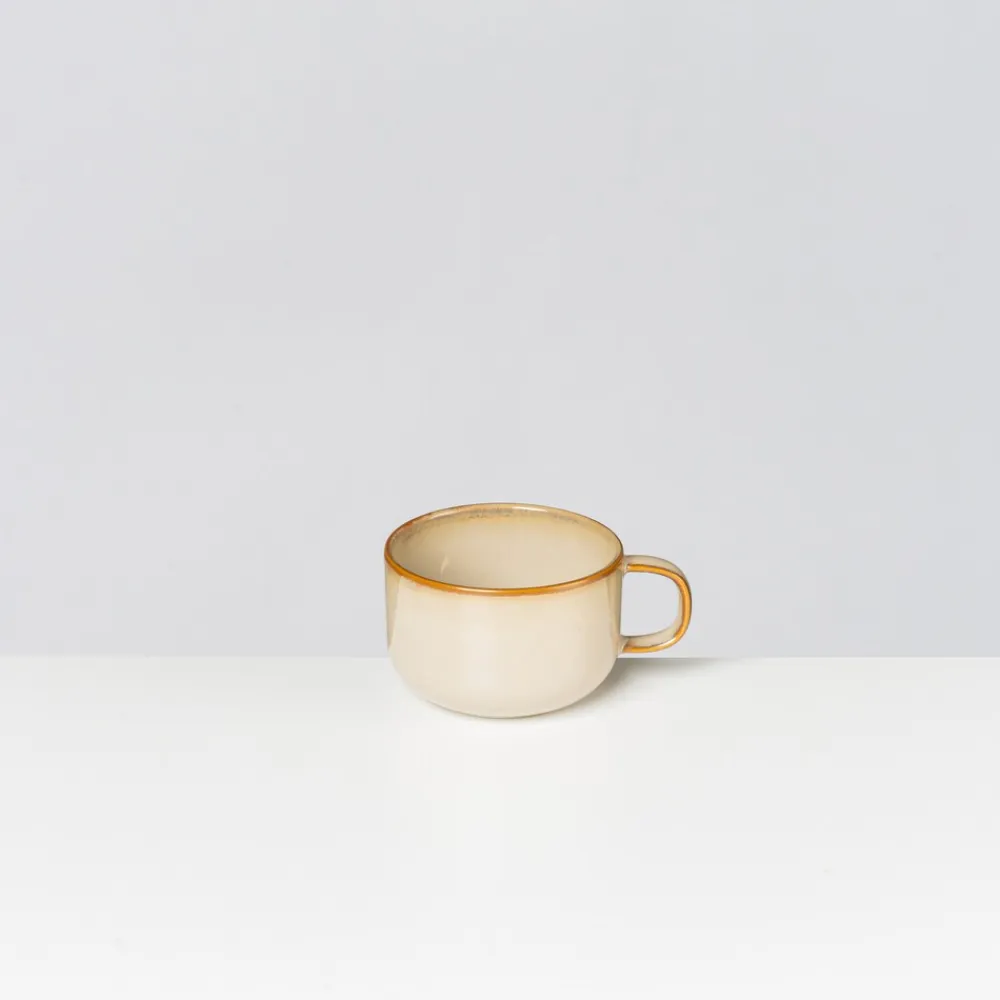 Gipfelstück Kaffeeobertassen-Set, Steinzeug Nebelwald Beige Best