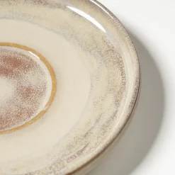Gipfelstück Kaffeeuntertassen-Set, Steinzeug Nebelwald Beige New
