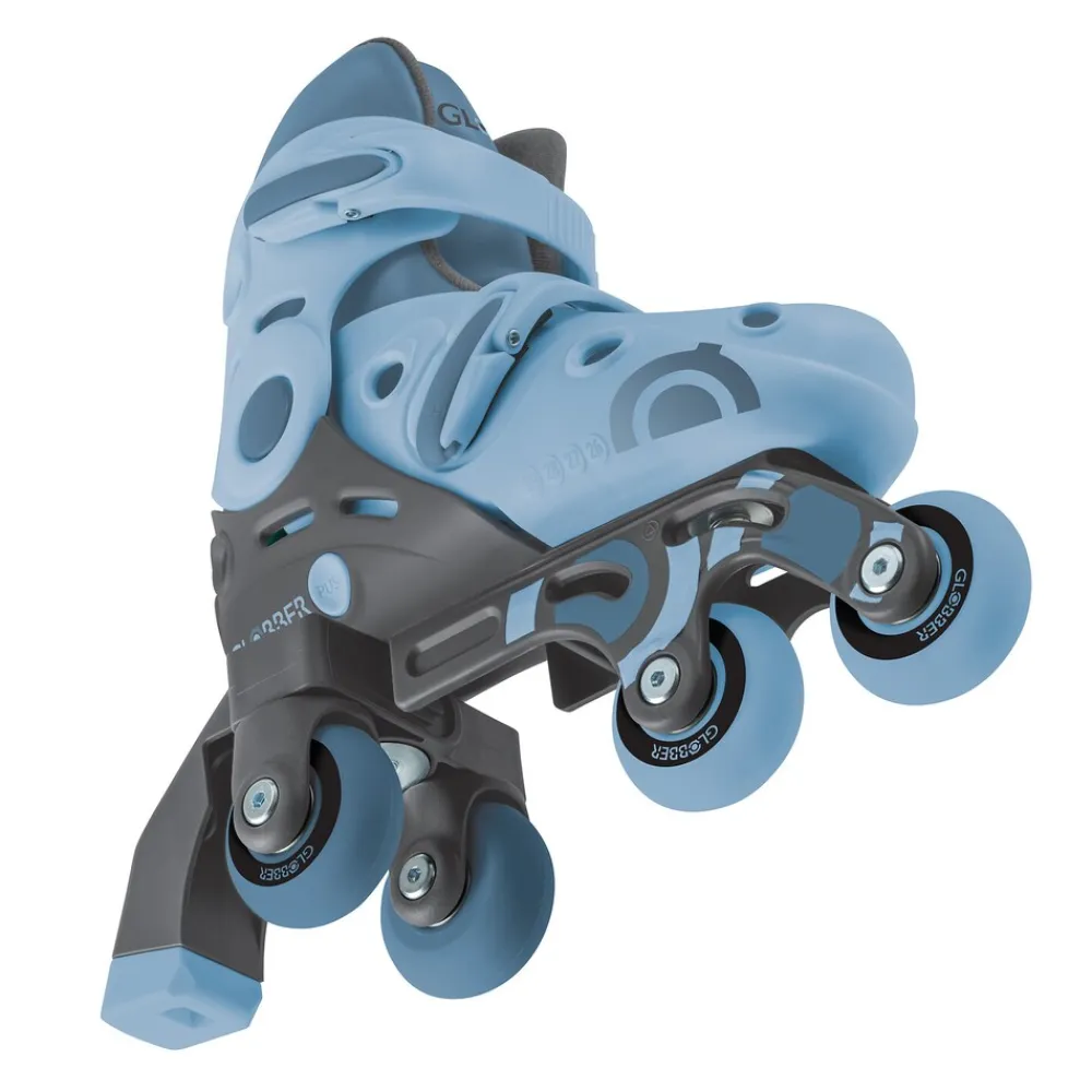 LEARNING SKATES 2in1 – Inline- und Quad-Skates Kinder, verstellbar Gr., ABEC 9, Rollengröße 48x24 mm, ^ Globber Hot