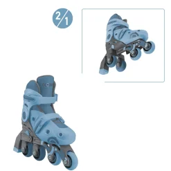 LEARNING SKATES 2in1 – Inline- und Quad-Skates Kinder, verstellbar Gr., ABEC 9, Rollengröße 48x24 mm, ^ Globber Hot