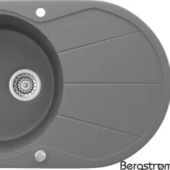 Granit Spüle Küchenspüle Einbauspüle Spülbecken+Drehexcenter+Siphon Grau ^ Bergström Outlet