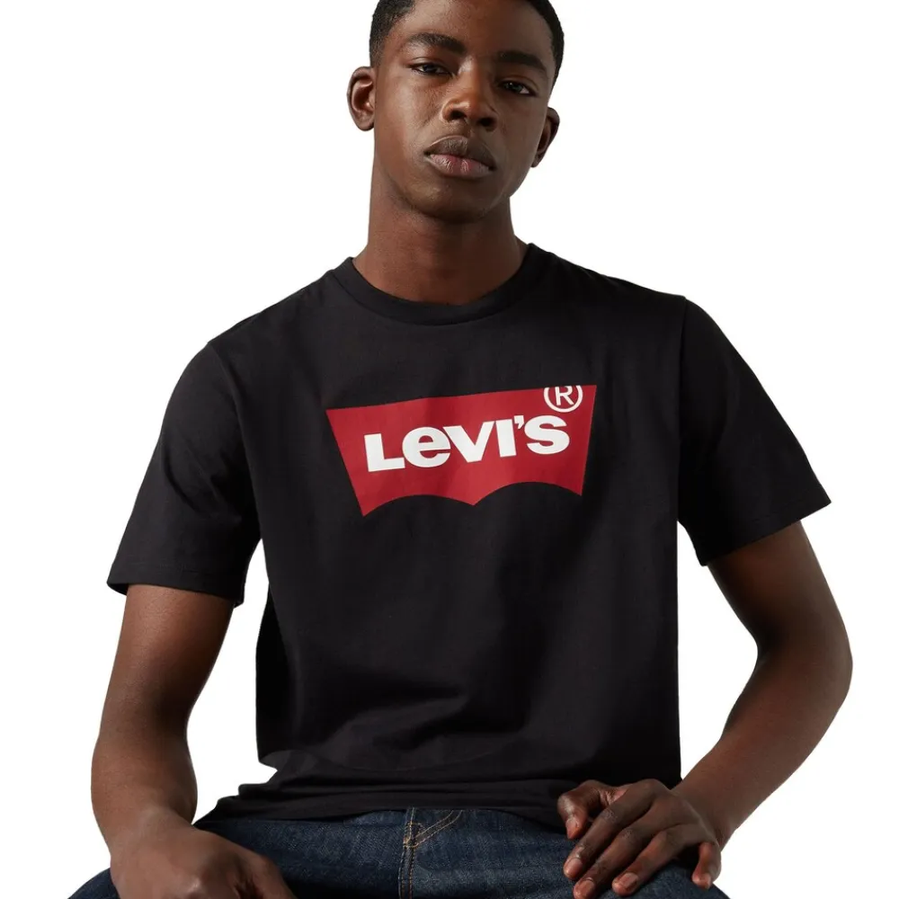 Levi's Graphic et-In Neck Herren T-hirt Schwarz New