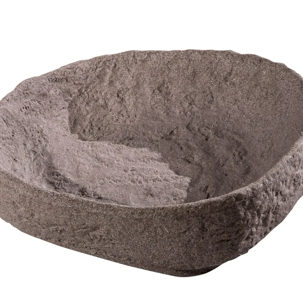 Pflanzschale für Dekor-Regenspeicher Hinkelstein granitrot ^ GREENLIFE Hot