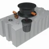 Regenwasser-Flachtank 2.000 l mit Biovitor Abwassertank Bodentank ^ GREENLIFE