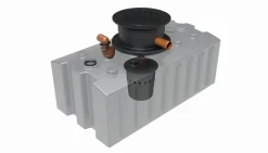 Regenwasser-Flachtank 2.000 l mit Biovitor Abwassertank Bodentank ^ GREENLIFE