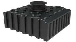Regenwasser-Flachtank 4.000 l mit Ausgleichsdom und begehbarer Abdeckung ^ GREENLIFE New