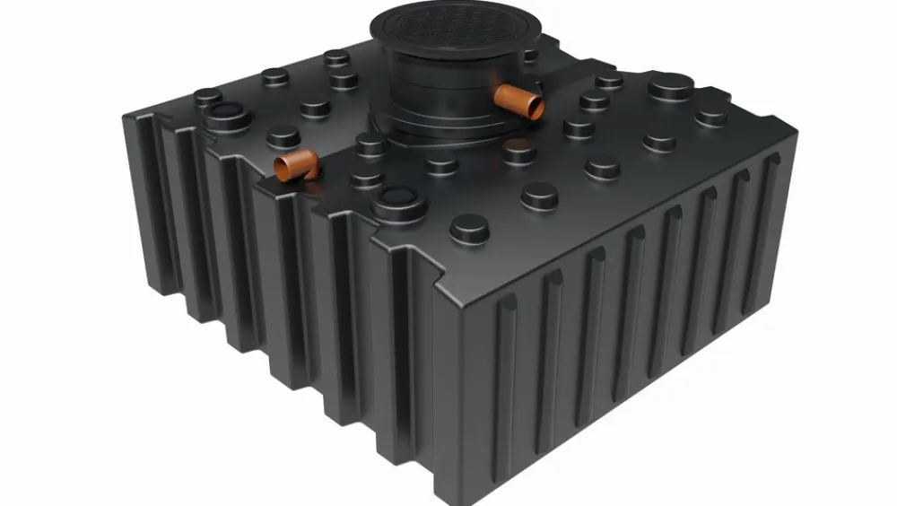 Regenwasser-Flachtank 5.000 l mit Biovitor Regenwassertank Bodentank ^ GREENLIFE Online