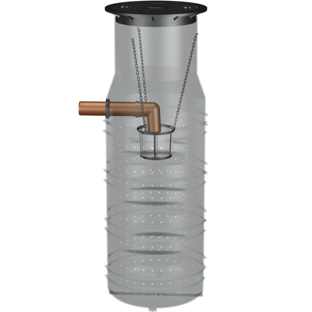 Sickerschacht 950 l Gartenentwässerung Regenwassertank mit Sieb ^ GREENLIFE Best