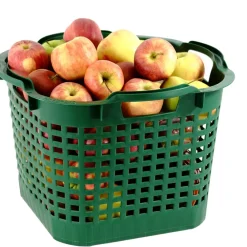 Uni-Korb 25 kg, 10 Stück, drehstapelbar, grün ^ GREENLIFE