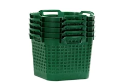 Uni-Korb 25 kg, 10 Stück, drehstapelbar, grün ^ GREENLIFE