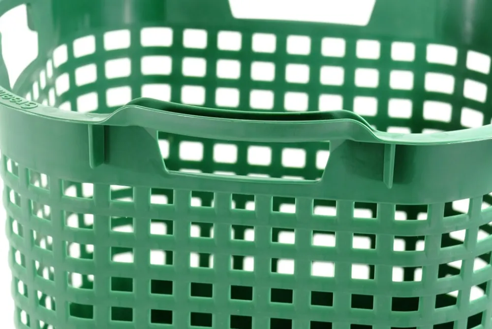 Uni-Korb 25 kg, 10 Stück, drehstapelbar, grün ^ GREENLIFE