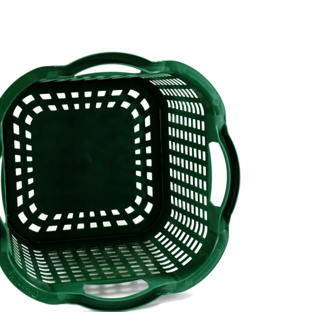 Uni-Korb 25 kg, 10 Stück, drehstapelbar, grün ^ GREENLIFE