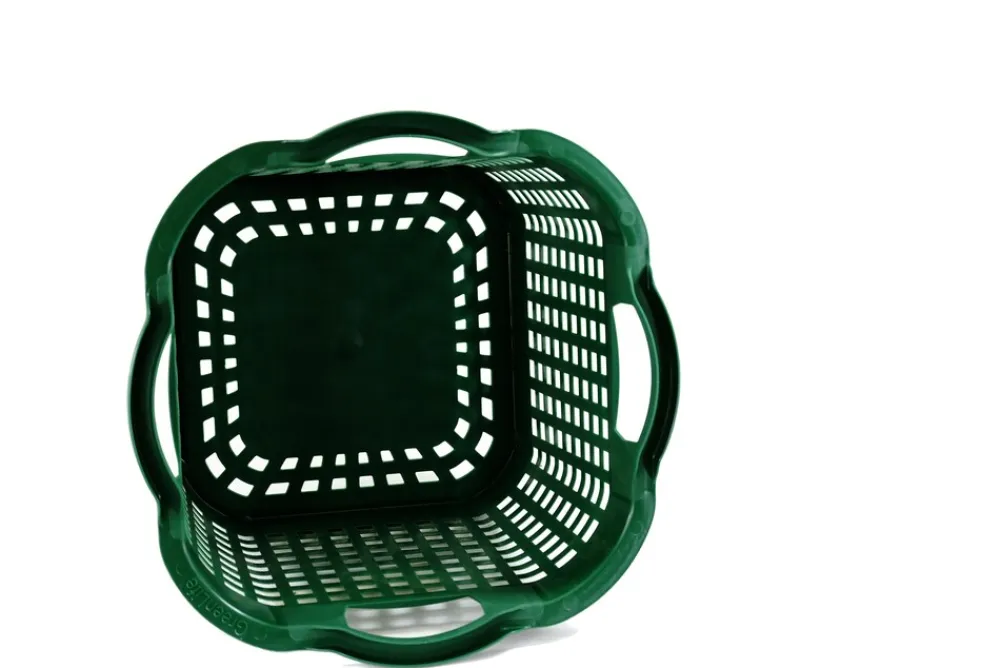 Uni-Korb 25 kg, 10 Stück, drehstapelbar, grün ^ GREENLIFE