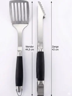 sonstige Grillbesteck 2-teilig XXL Wender 44,5 cm  und Zange 43cm aus Edelstahl Sale