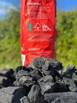Flammlachs Starter-Set Flammlachsbrett und Steakhouse Grillkohle 5kg ^ Grillfürst Online