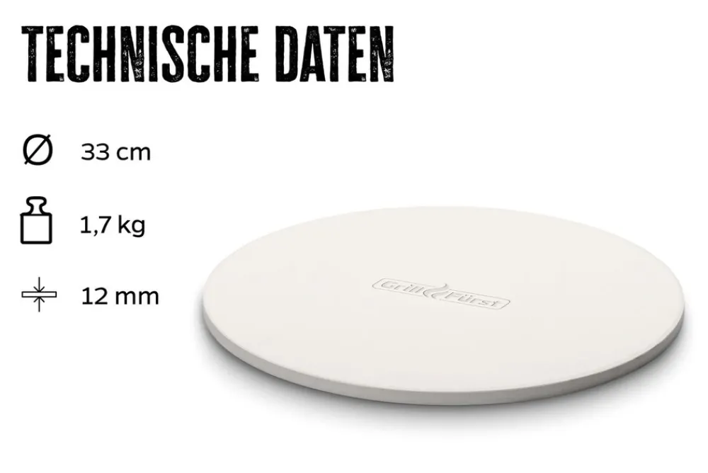 Grillfürst Pizzastein Ø 33 cm Sale