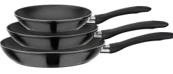 Pfannen-Set Nova 3-tlg. schwarz ^ GSW Outlet