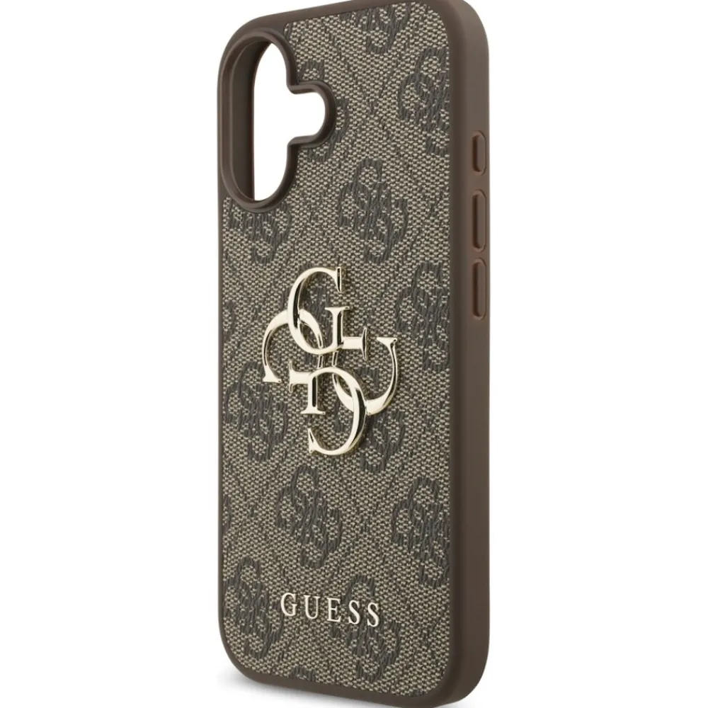 Apple iPhone 17 4G Big Logo Schutzhülle Case Cover Etui Braun ^ Guess Hot