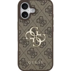 Apple iPhone 17 4G Big Logo Schutzhülle Case Cover Etui Braun ^ Guess Hot