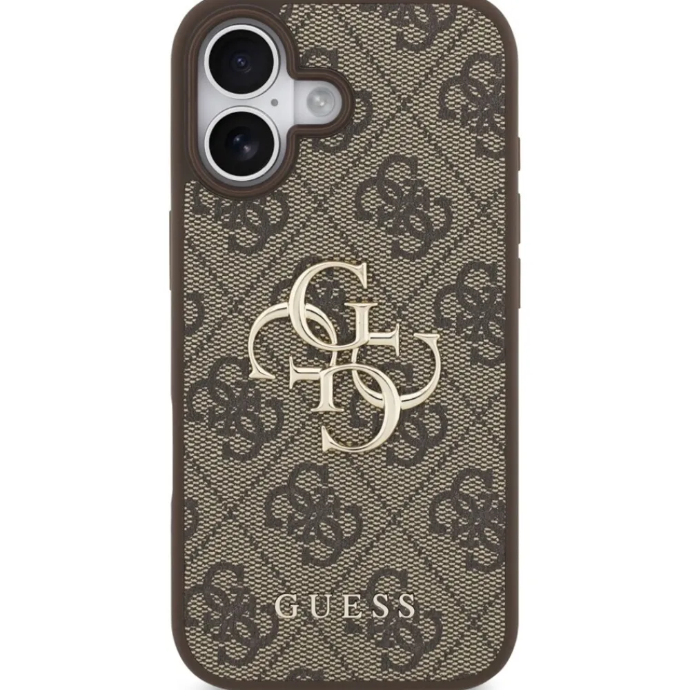 Apple iPhone 17 4G Big Logo Schutzhülle Case Cover Etui Braun ^ Guess Hot