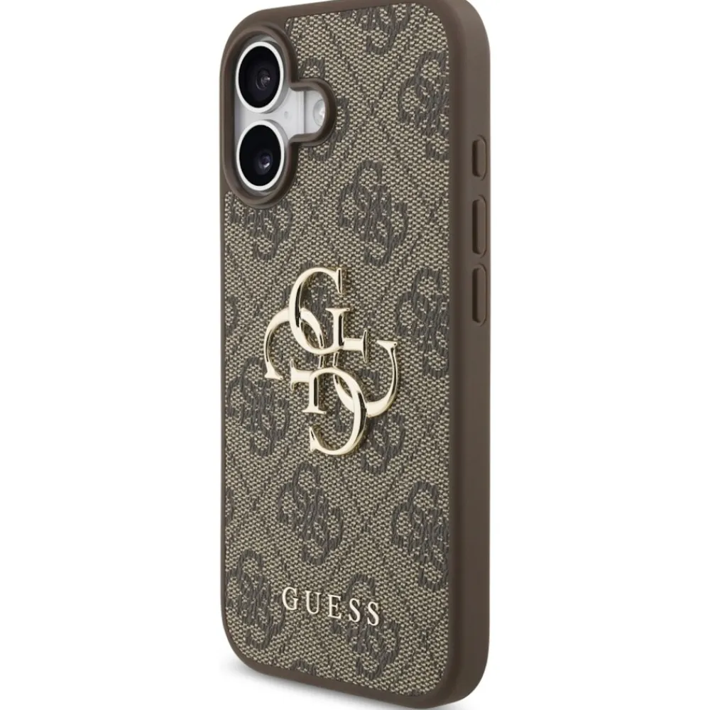 Apple iPhone 17 4G Big Logo Schutzhülle Case Cover Etui Braun ^ Guess Hot