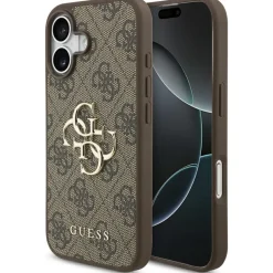 Apple iPhone 17 4G Big Logo Schutzhülle Case Cover Etui Braun ^ Guess Hot