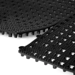 ich-zapfe Gummi-Abtropfmatte schwere Ausführung - 31,5 x 31,5cm steckbar, schwarz - 2er Pack Clearance
