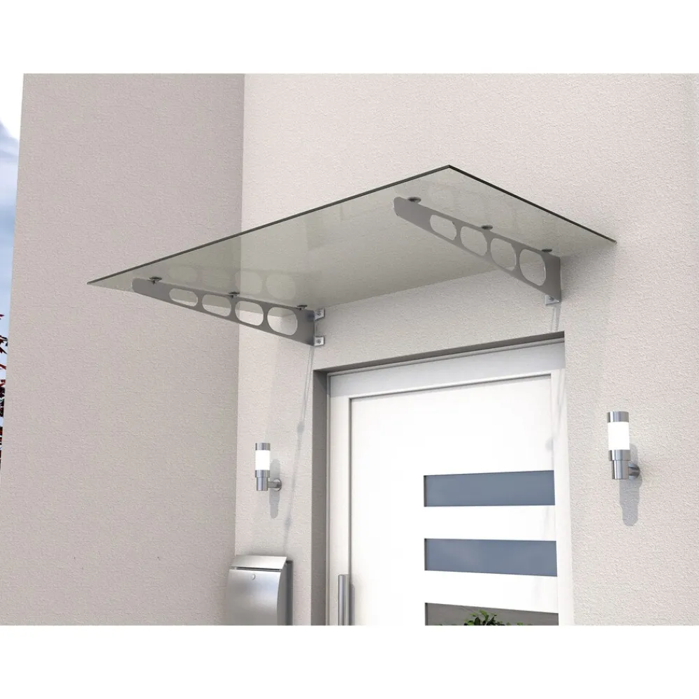 Gutta HD/LT 140 Edelstahl-Vordach mit 8 mm Verbund-Sicherheitsglas Hot