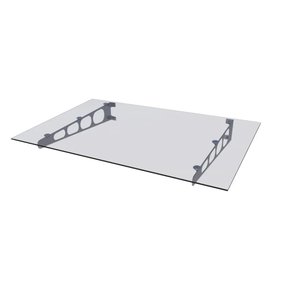 Gutta HD/LT 140 Edelstahl-Vordach mit 8 mm Verbund-Sicherheitsglas Hot