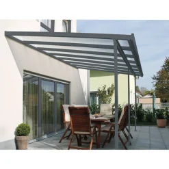 Gutta 4293153 Terrassenüberdachung anthrazit, 306 x 306 cm Best