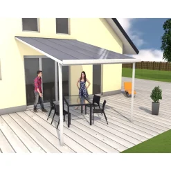 4293112 Terrassenüberdachung weiß, 306 x 406 cm ^ Gutta Online