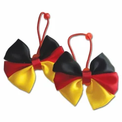 BETA Service GmbH Haargummi 2er Set Deutschland Fanartikel Schwarz Rot Gold Fußball EM WM Zubehör Clearance