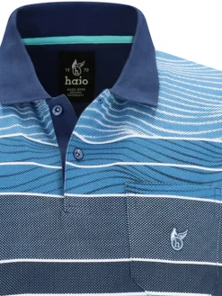 hajo Poloshirt Stay Fresh Kurzarmshirt blau