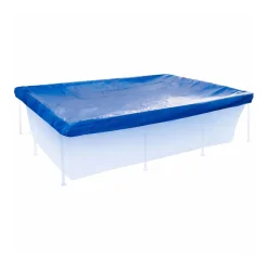 Poolabdeckung für Stahlrahmenpool 258x179cm Schutzplane Poolplane ^ Happy People