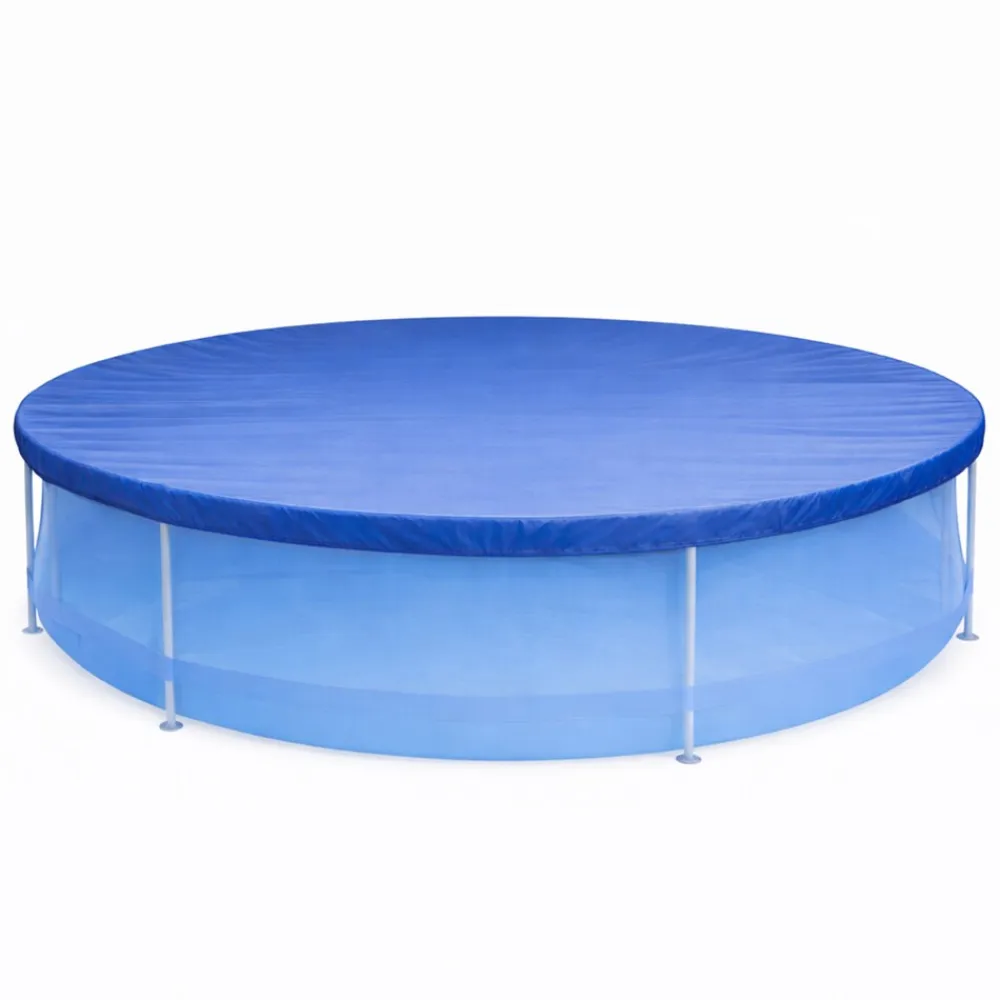Poolabdeckung Rund Stahlrahmenpool 305 cm Abdeckplane Poolplane 340 cm Gummizug ^ Happy People Sale