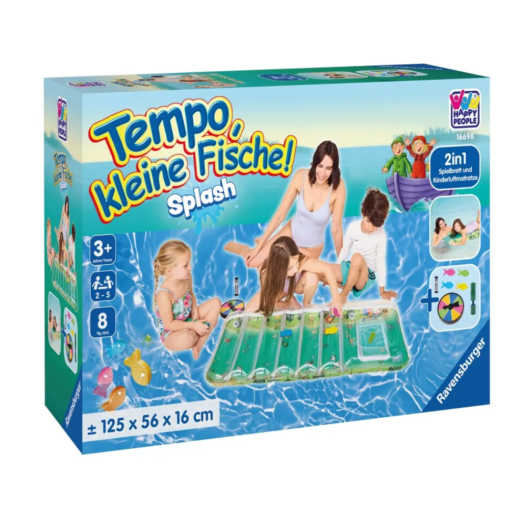 16698 - Tempo kleine Fische! Kinderluftmatratze - Das Wettschwimmen gegen die Zeit ^ Happy People New
