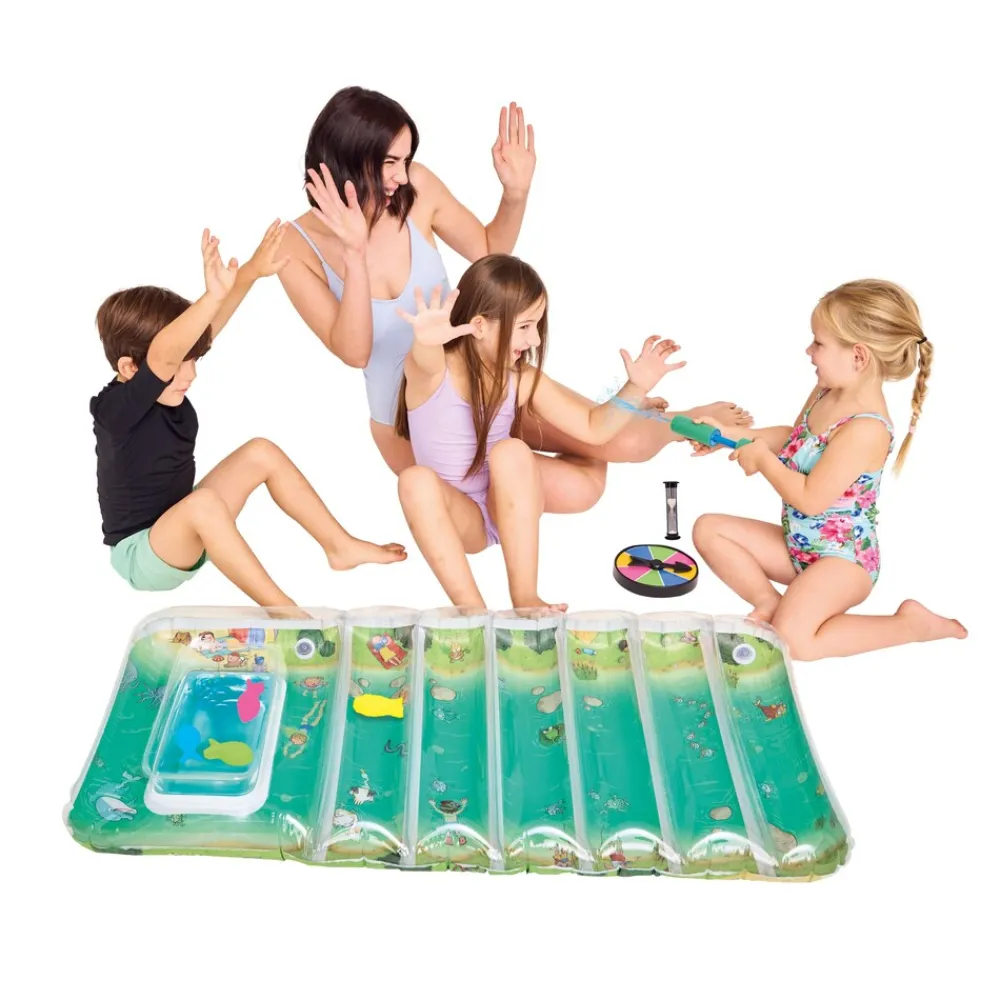16698 - Tempo kleine Fische! Kinderluftmatratze - Das Wettschwimmen gegen die Zeit ^ Happy People New