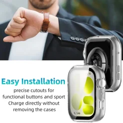 + Hart Schutzglas für Huawei Watch Fit 5 Kunststoff 9H Transparent ^ Wigento New