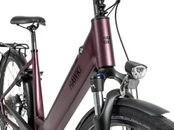 Hawk E-Trekking Lady E-Bike Damen 28 Zoll 50 cm Wave - Bordeaux Clearance