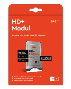 HD PLUS HD+ Modul inkl. 6 Monate HD+ Sender-Paket schwarz Discount