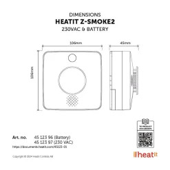 Heatit Z-Smoke2 Rauchmelder 230V Online