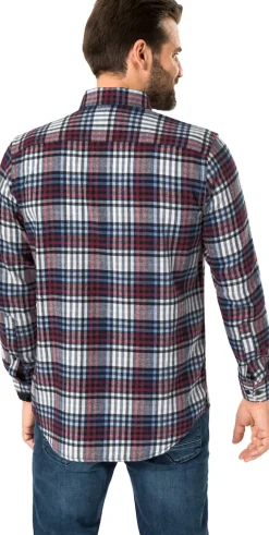 Henson&Henson 3er Pack Herren Karo-Flanellhemden bunt Clearance