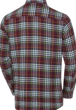 Henson&Henson 3er Pack Herren Karo-Flanellhemden bunt Clearance