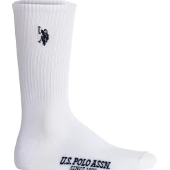 U.S. Polo Assn. Herren Socken Weiß Best