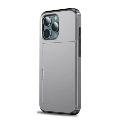 König Design Hülle Handy Schutz für Apple iPhone 13 Pro Max Case Cover Tasche Etuis Grau Neu New
