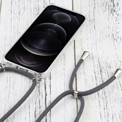Hülle Handy Schutz für Apple iPhone 13 Pro Max Case Cover Tasche Etuis Grau Neu ^ König Design Sale