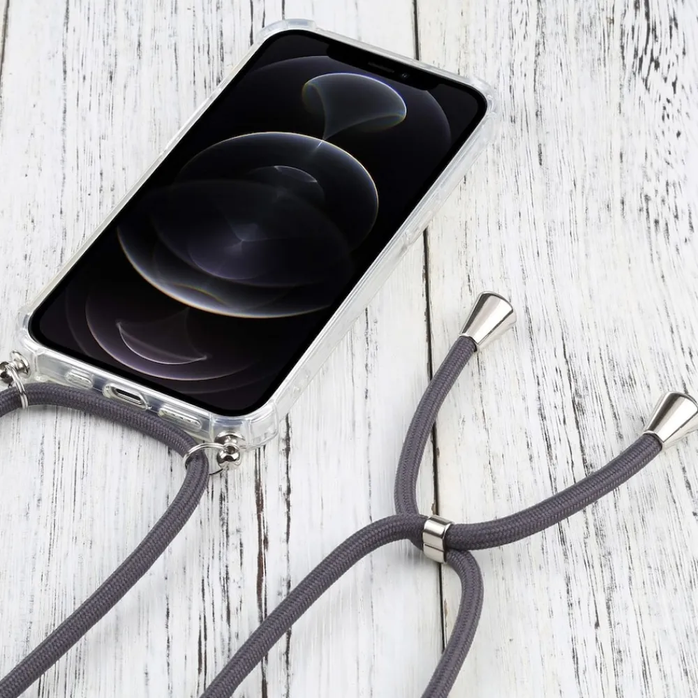 Hülle Handy Schutz für Apple iPhone 13 Pro Max Case Cover Tasche Etuis Grau Neu ^ König Design Sale