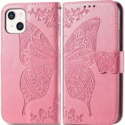 Hülle Handy Schutz für Apple iPhone 13 mini Case Cover Tasche Etuis Bumper Rosa ^ König Design Online