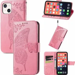 Hülle Handy Schutz für Apple iPhone 13 mini Case Cover Tasche Etuis Bumper Rosa ^ König Design Online