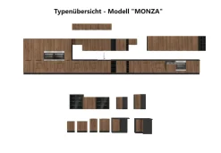 Hängeschrank Regal 15 cm Schwarz matt Küchenzeile Küche SIENA / MONZA / ARONA ^ Küchen-Preisbombe Clearance